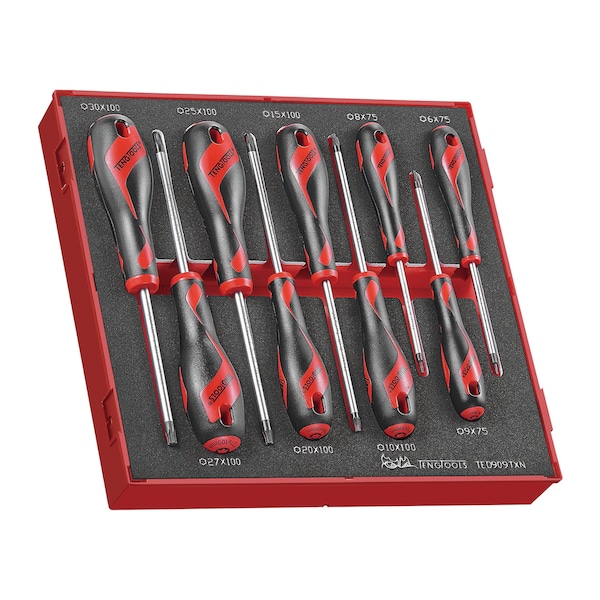 TED909TXN - 9 Piece TX Screwdriver Set in EVA Tray